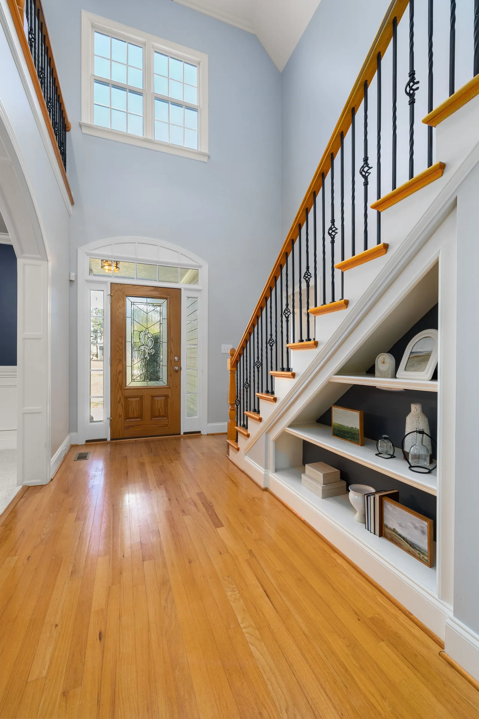 Direction A: a staircase with the space beneath it in use