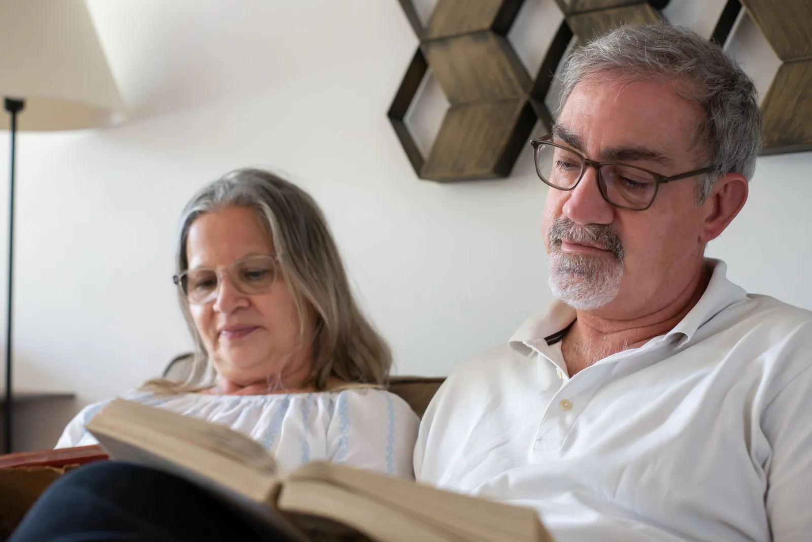 Reading together at home