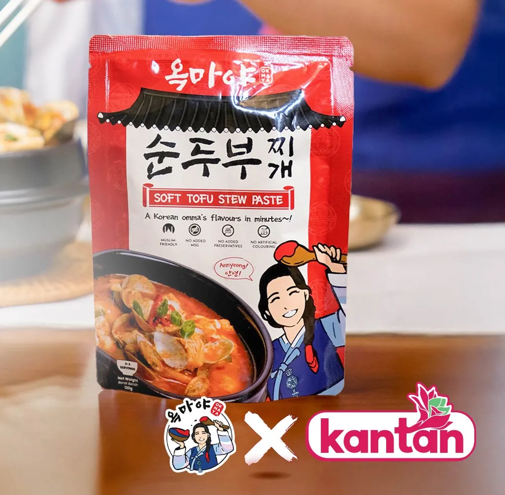 Okmaya Soft Tofu Stew Paste, produced by Kantan