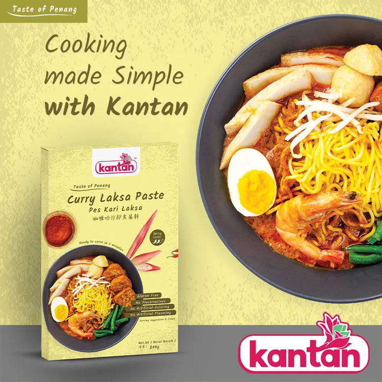 Kantan Penang Curry Laksa Paste pack