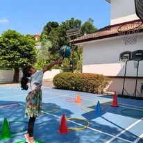 A pupil on the court